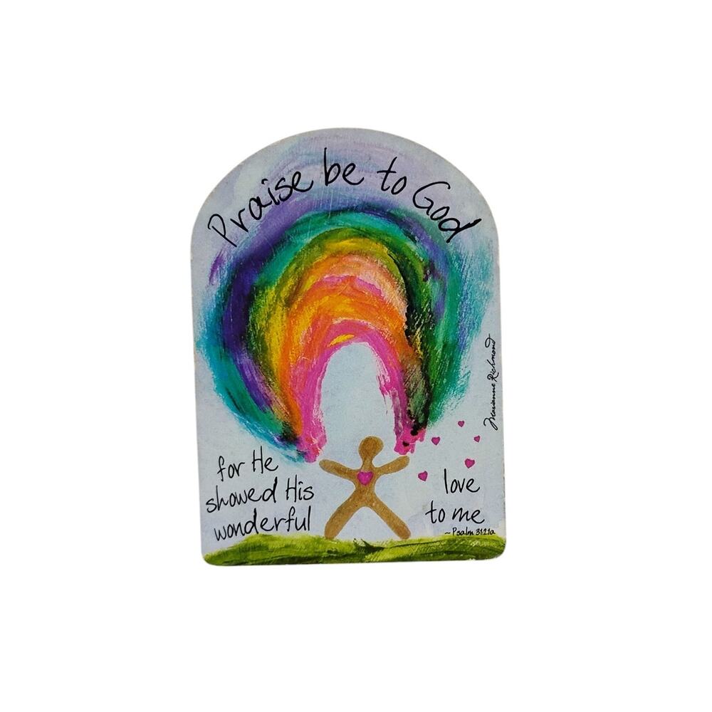 Praise Be To God Magnet – Christian Vintage